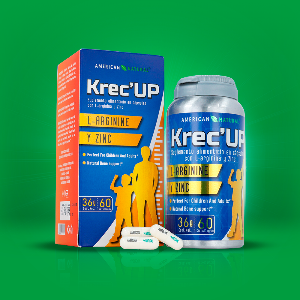 Krec'UP | Suplemento de L-Arginina y Zinc para Crecer