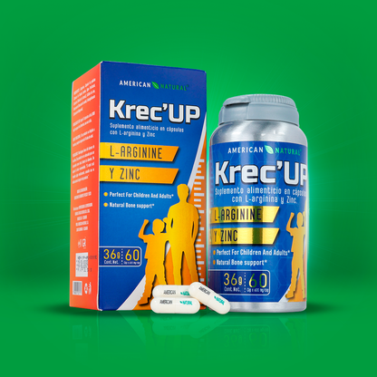 Krec'UP | Suplemento de L-Arginina y Zinc para Crecer